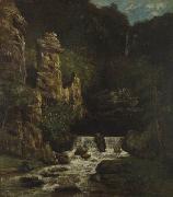 Gustave Courbet, Landscape with Waterfall